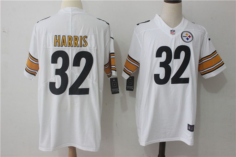 Men Pittsburgh Steelers 32 Harris White Nike Vapor Untouchable Limited NFL Jerseys